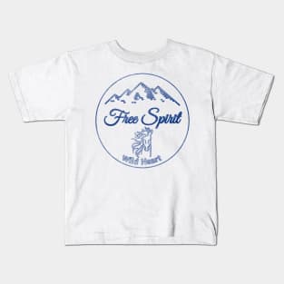 Free spirit - Wild heart Kids T-Shirt